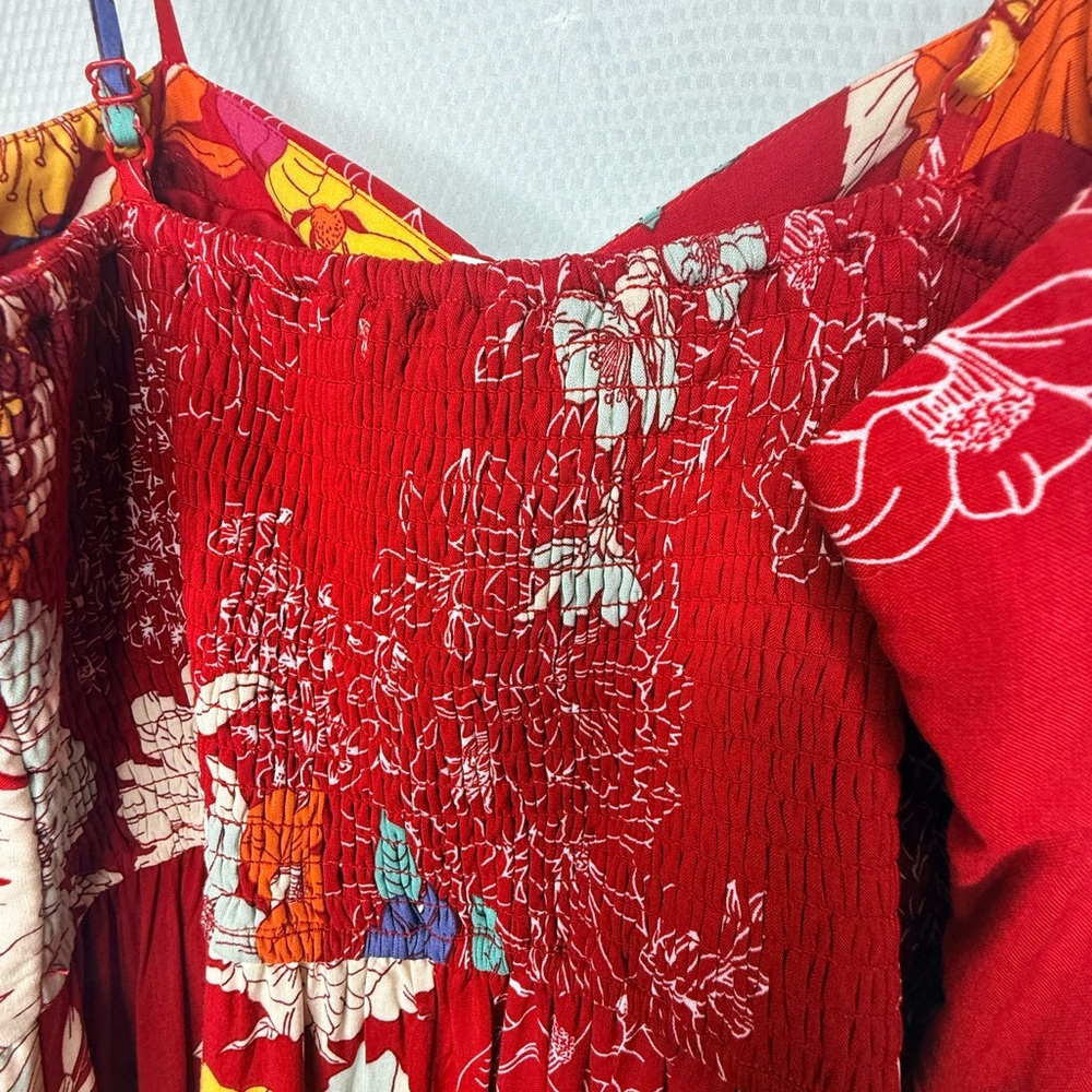 Maurices Red Floral Maxi Skirt - Picture 4 of 12